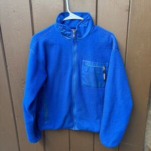 Vintage 90's Patagonia Retro Fleece Women's Sz 10 Med Blue Made in USA Synchilla